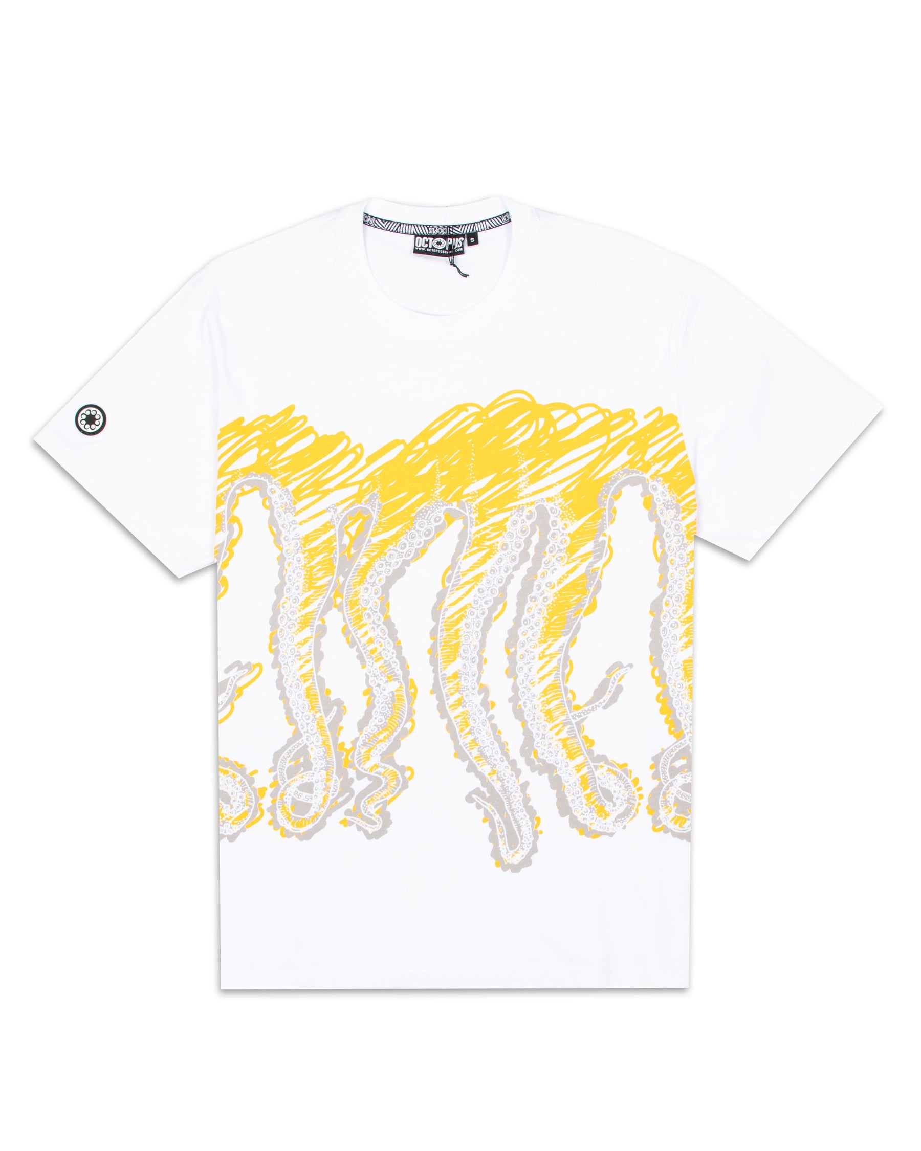 T-Shirt Octopus Draft 21WOTS12-Bianco