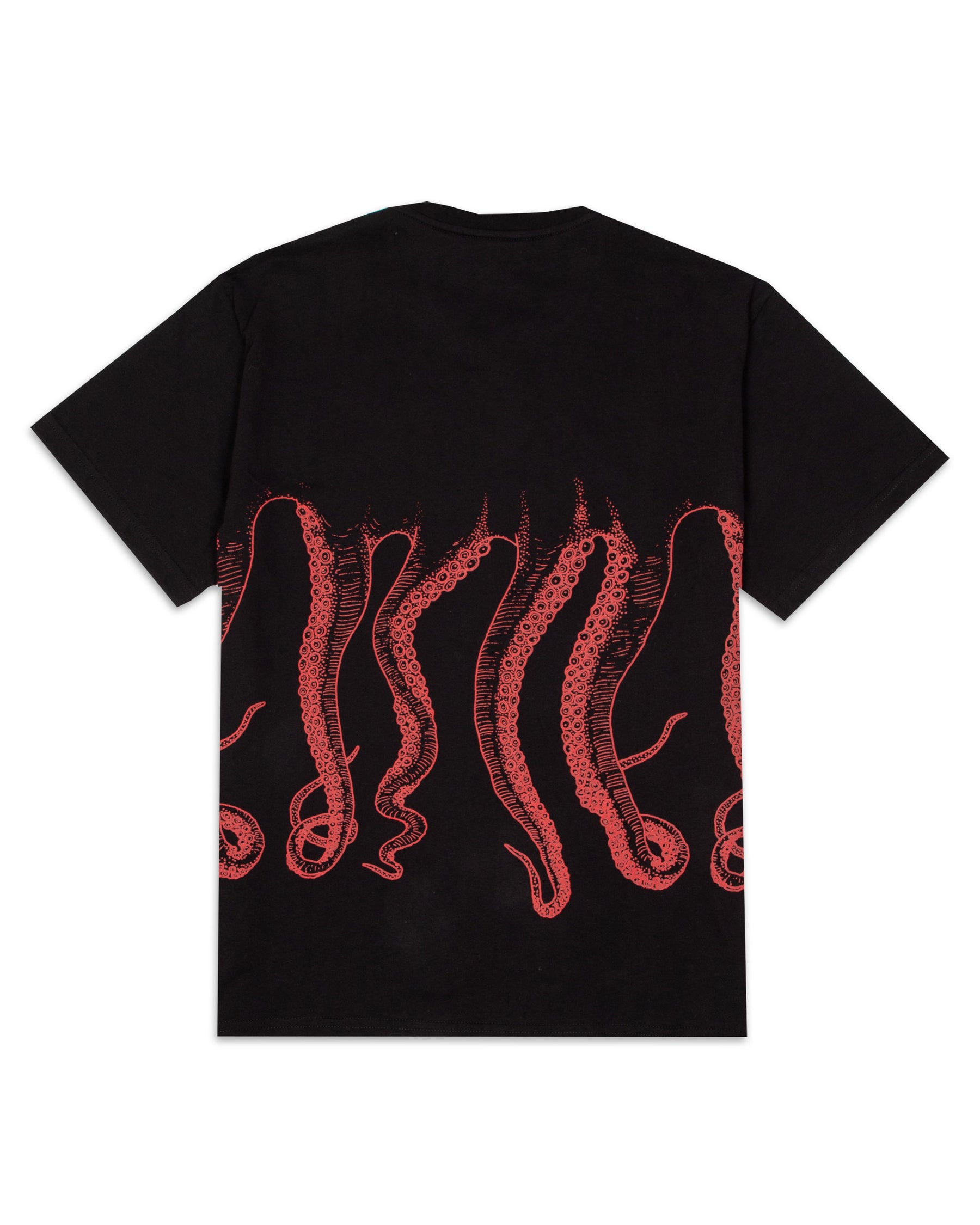 T-Shirt Octopus Outline 21WOTS03-Nero