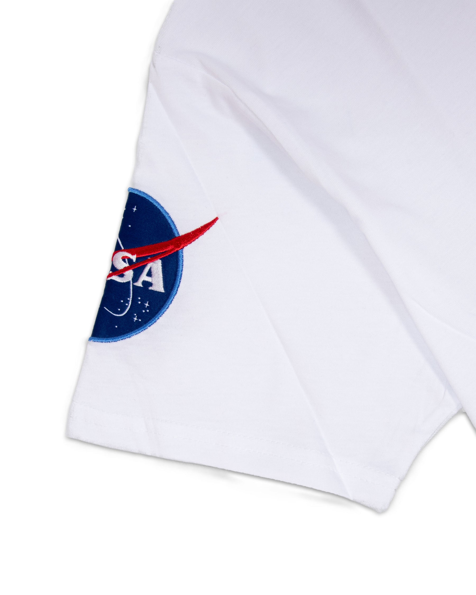 T-Shirt Uomo Alpha Industries Nasa Bianca