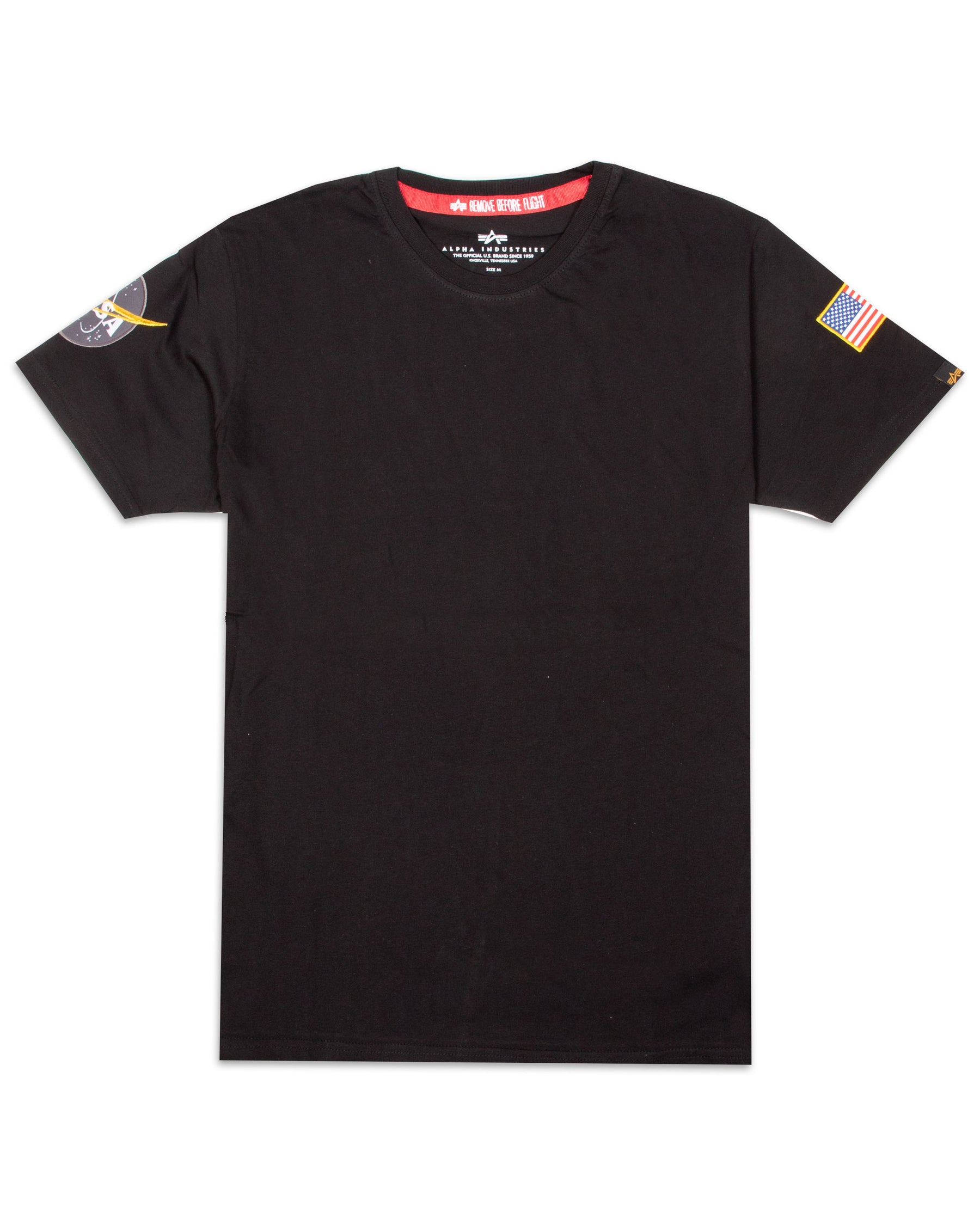 T-Shirt Uomo Alpha Industries Nasa Nera