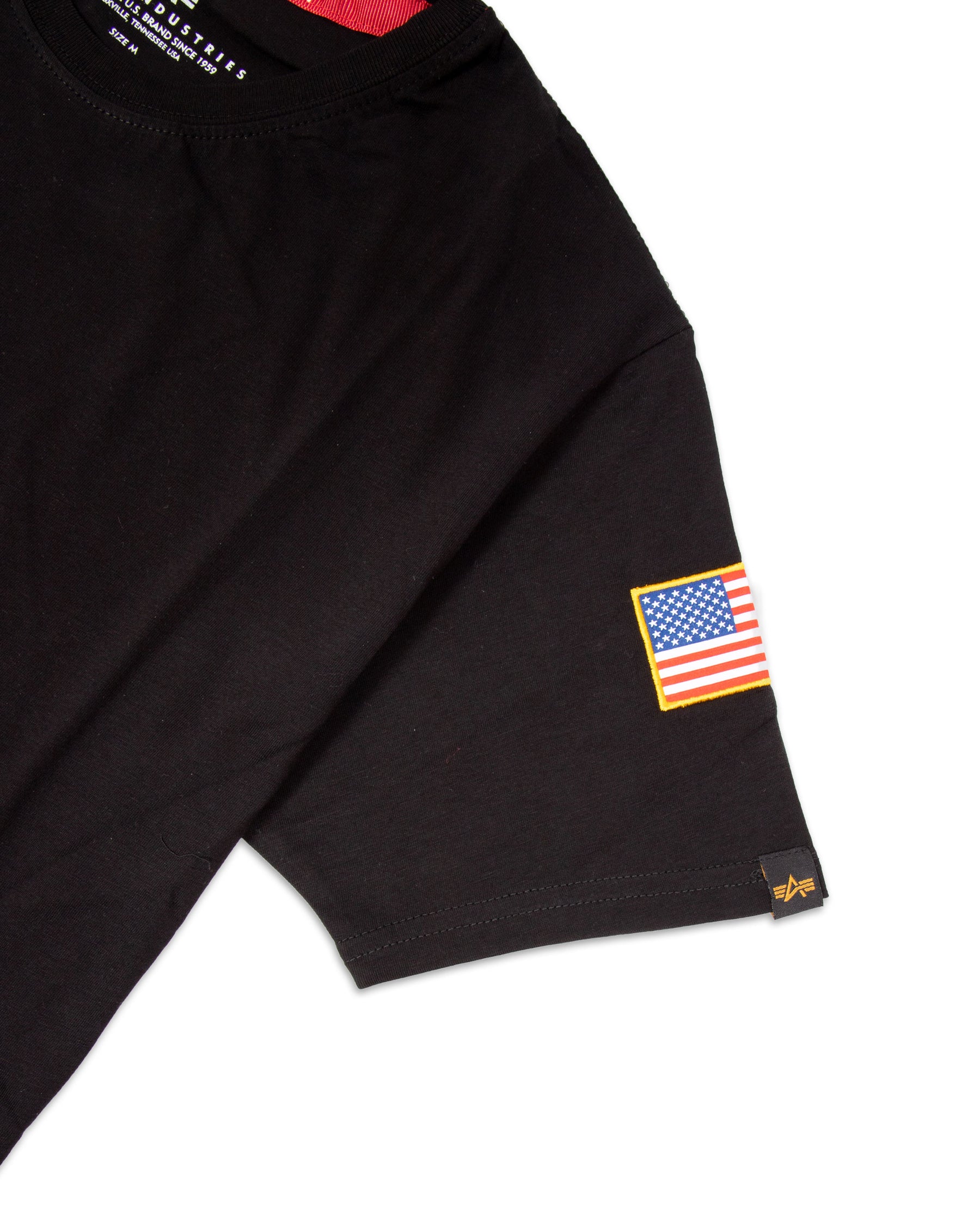 T-Shirt Uomo Alpha Industries Nasa Nera