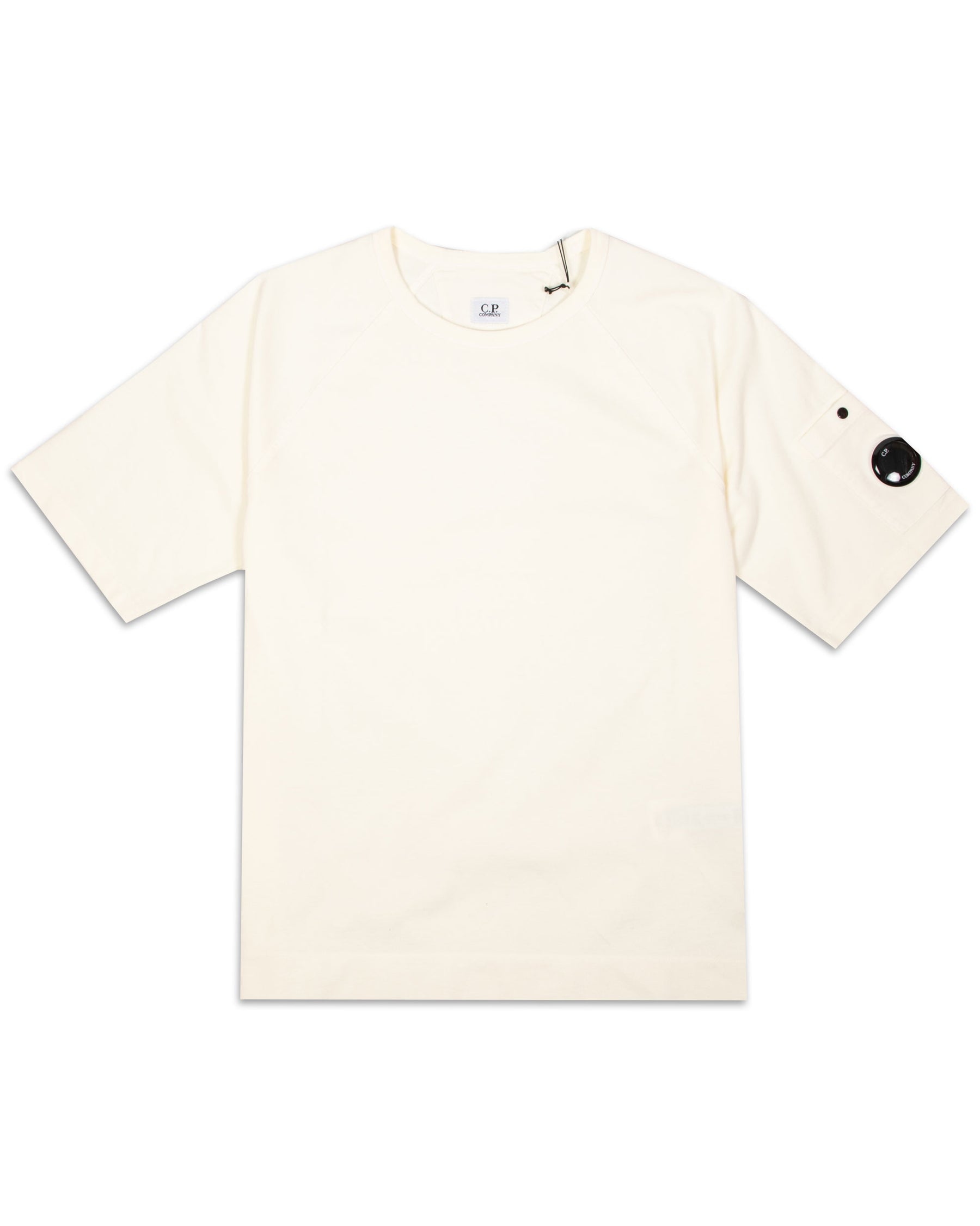 T-Shirt Uomo CP Company Pocket Gauze White