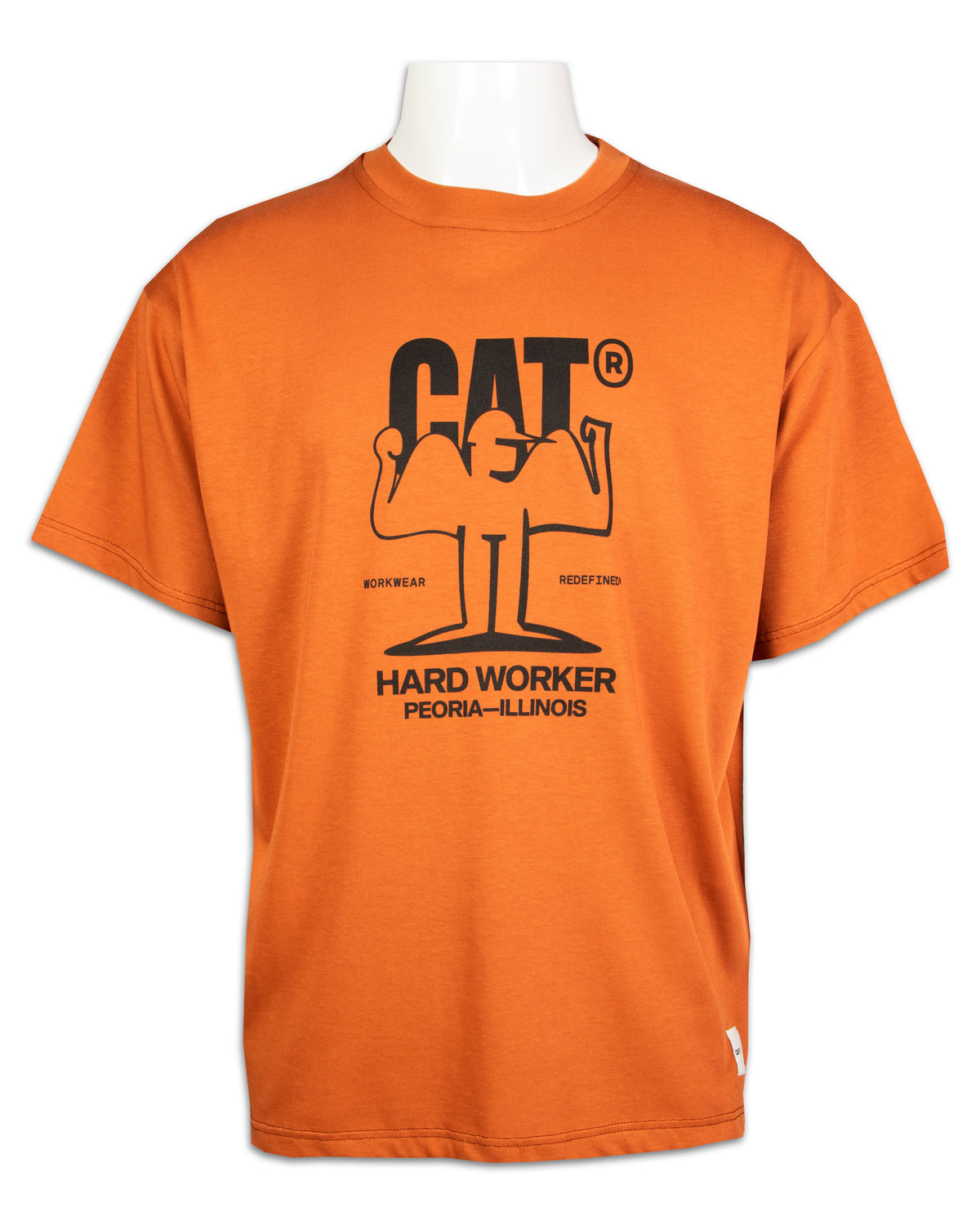 Man Cat wwr Muscles T-shirt Orange