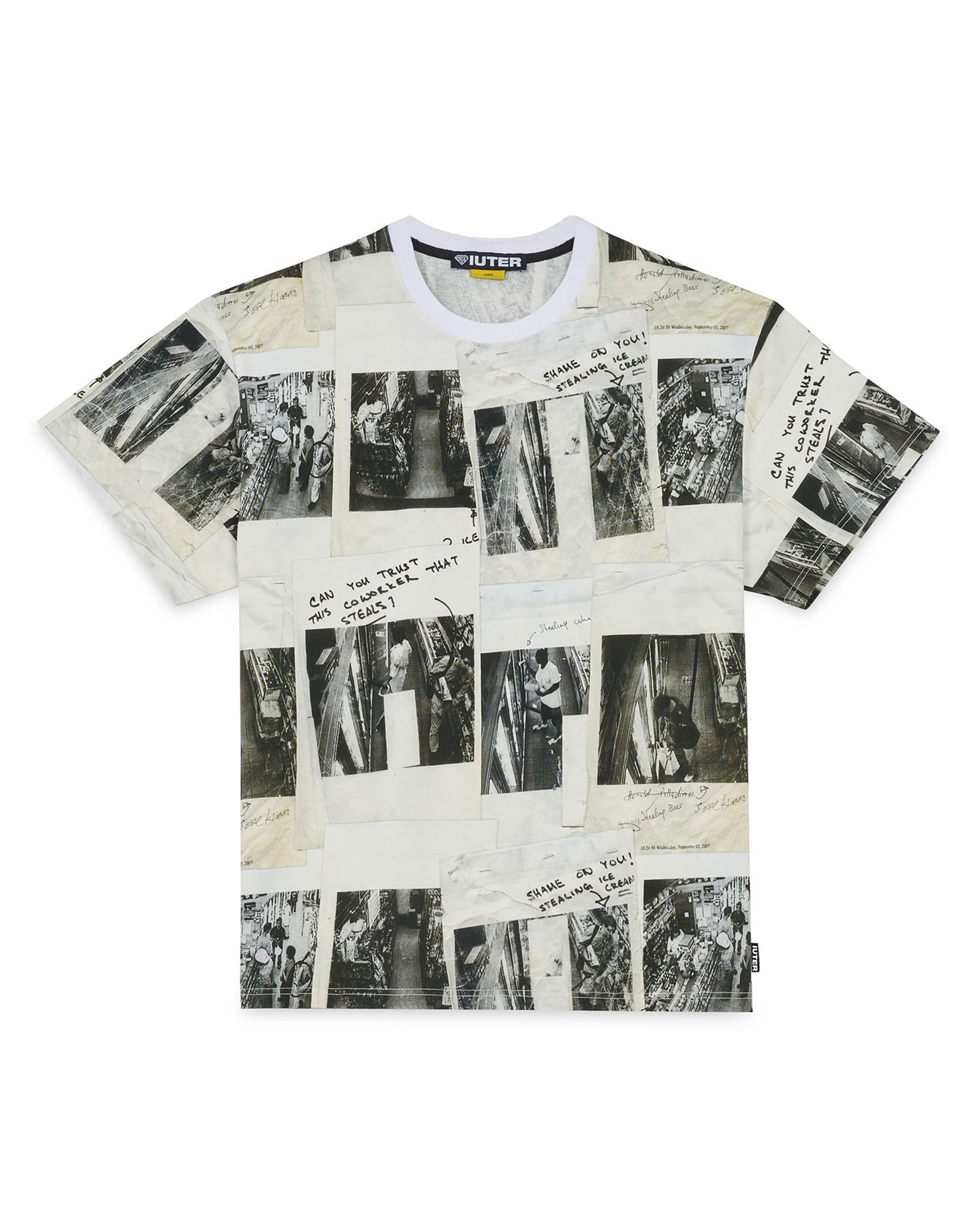 Man Tee Iuter Shame Allover White