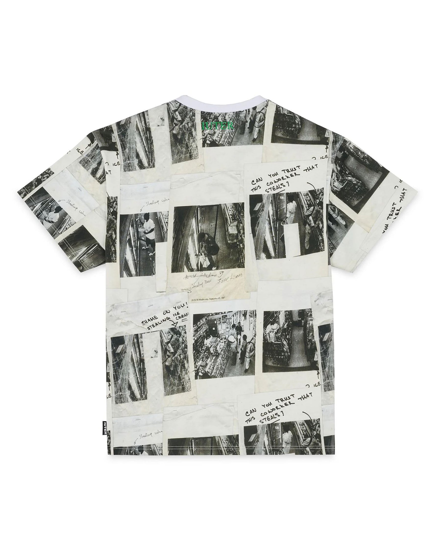 Man Tee Iuter Shame Allover White