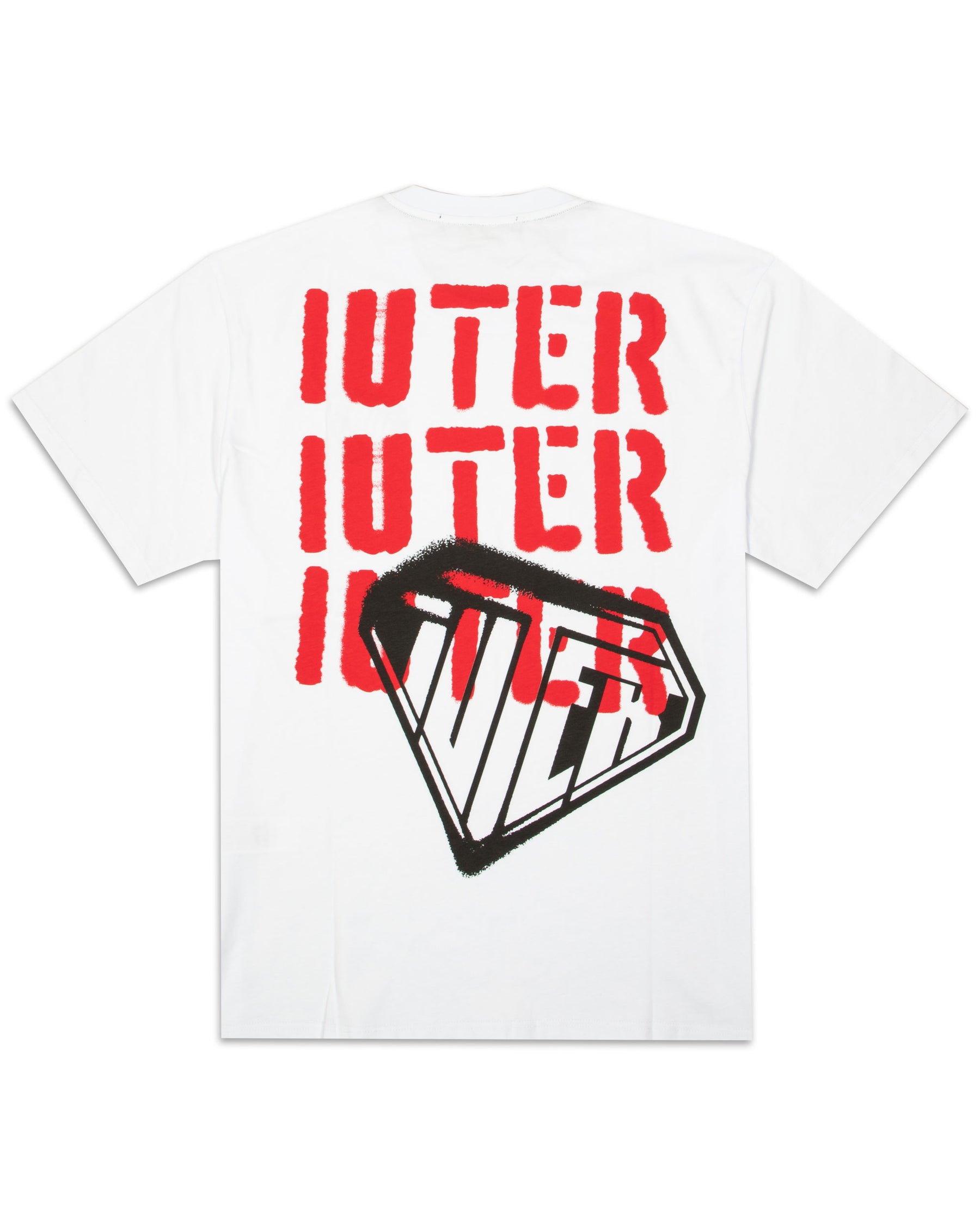 T-Shirt Uomo Iuter Stencil Bianco