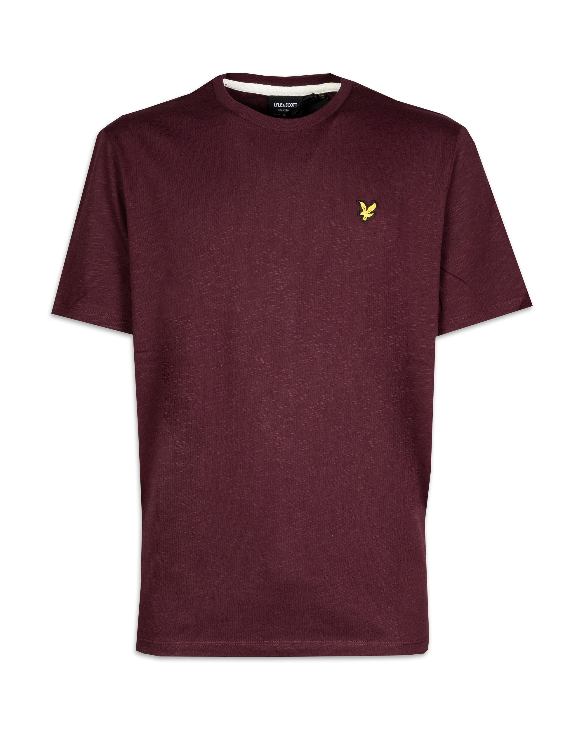 T Shirt Uomo Lyle And Scott Basic Bordeaux