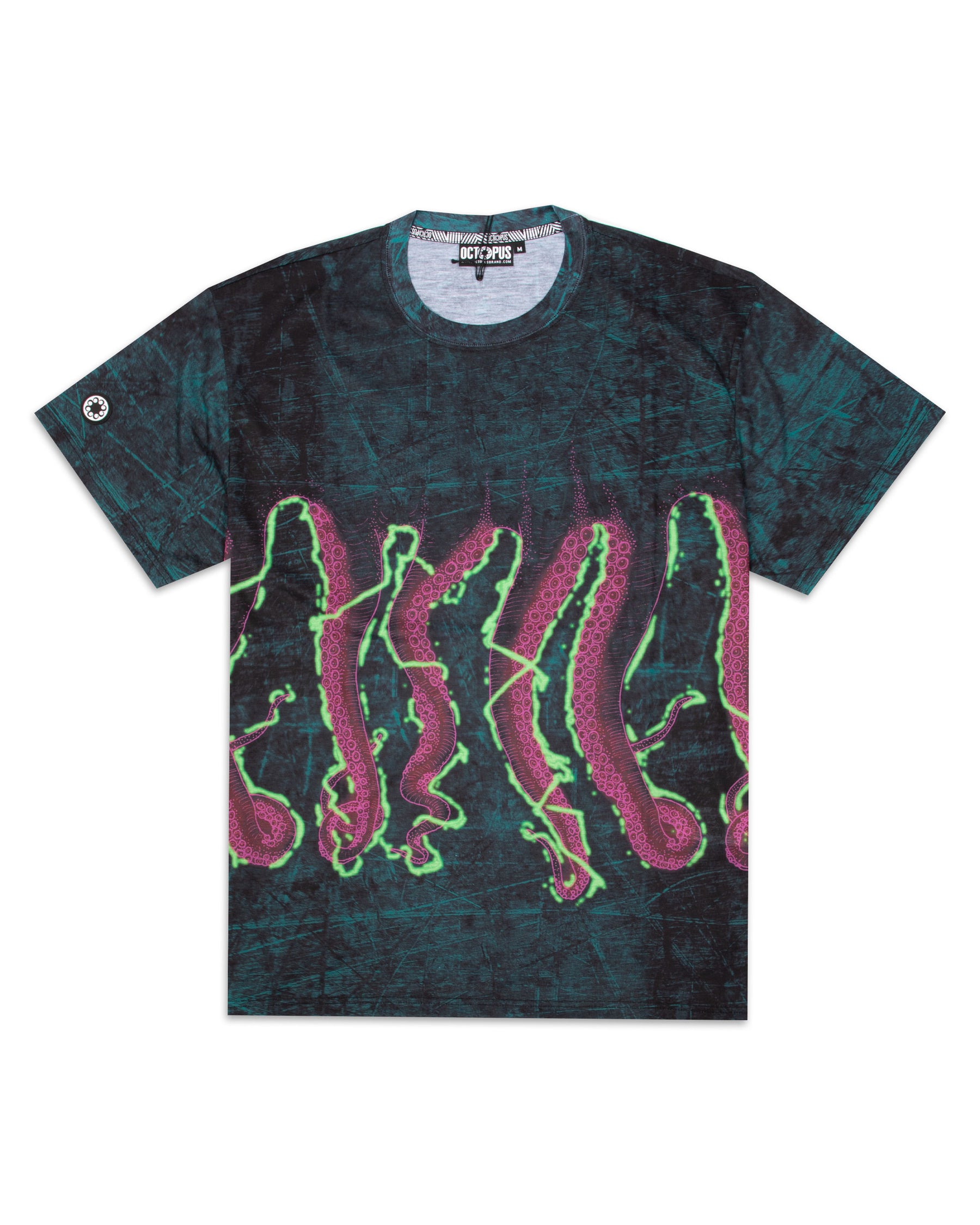 T-Shirt Uomo Octopus Shake Nero