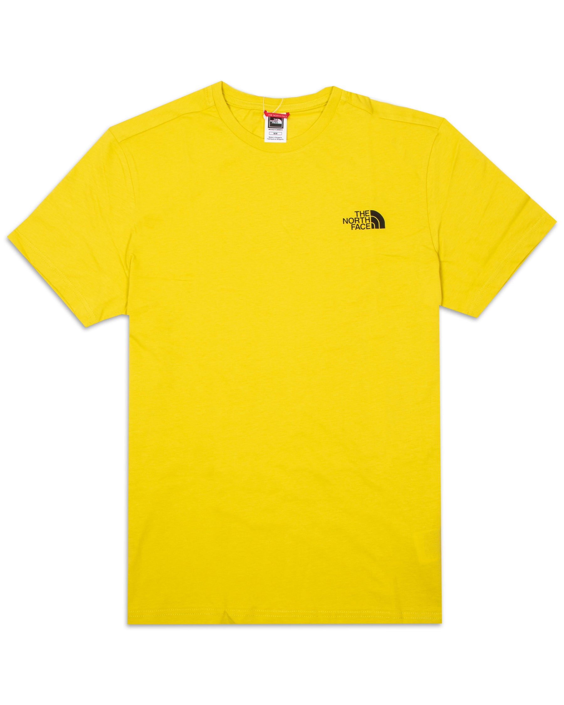 T-Shirt Uomo The North Face Simple Dome Classic Logo Giallo