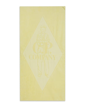 Graphic Beach Towel CP Company Yellow