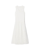 Lacoste Women's Long Pleated Dress White