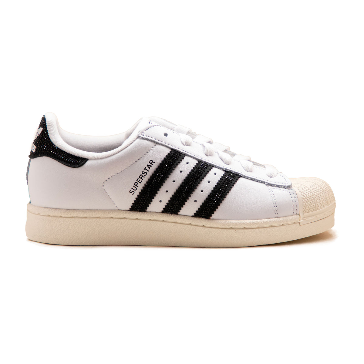Adidas Superstar II Bianco Glitter Nero