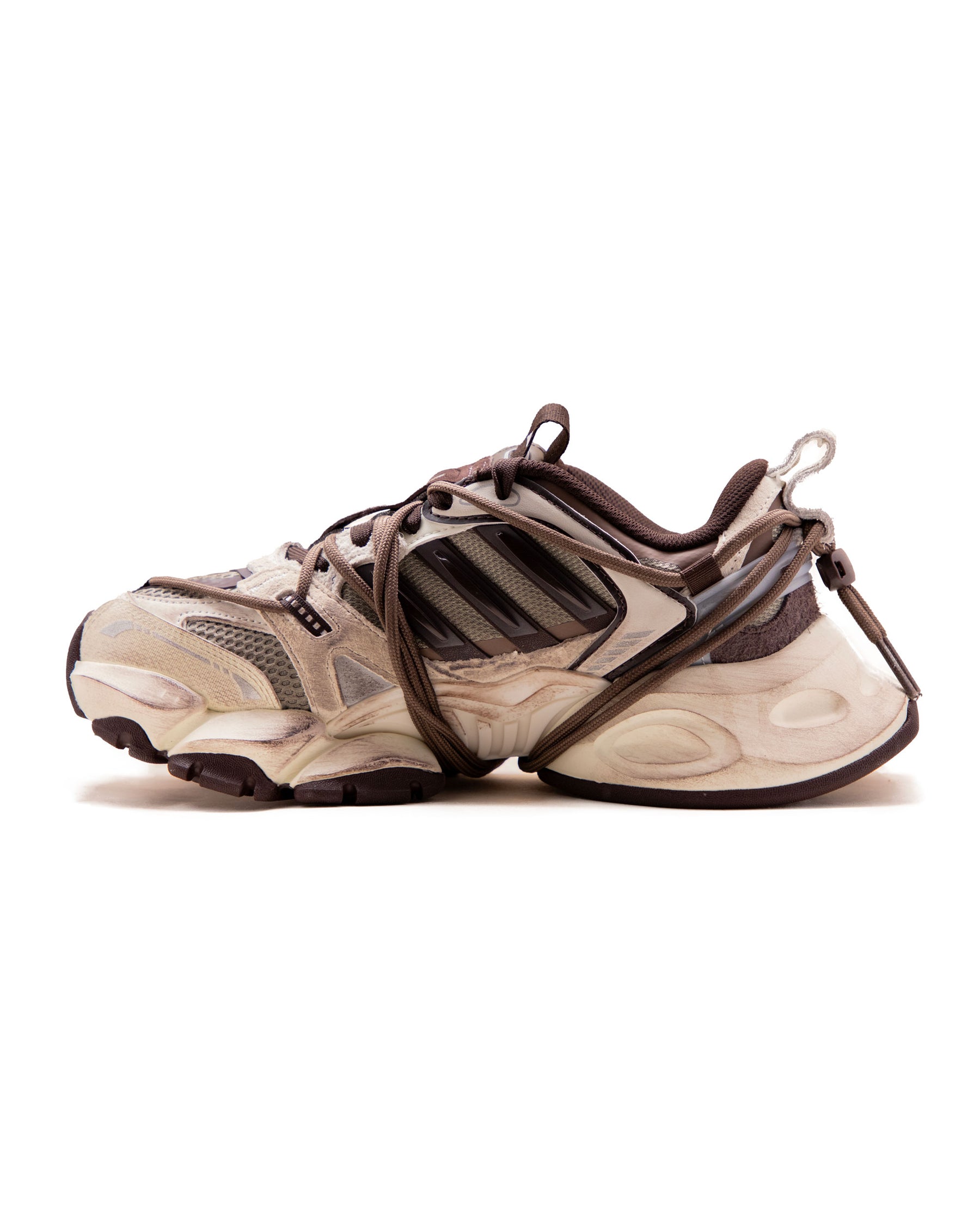 Adidas XLG Runner Deluxe 2.0 Off White-Aurora Coffee-Trace Green