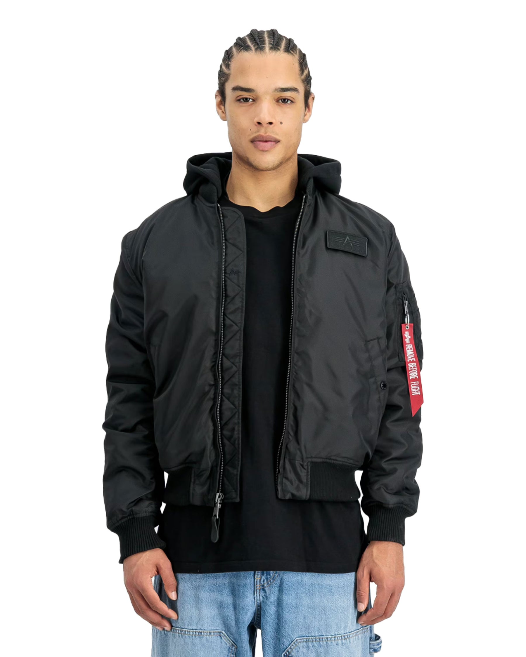 Alpha Industries Bomber Ma-1 TT Two Tone Hood Nero