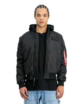Alpha Industries Bomber Ma-1 TT Two Tone Hood Nero