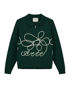 Arte Antwerp Flower Logo Knit Verde