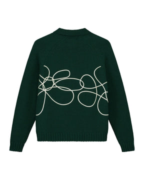 Arte Antwerp Flower Logo Knit Verde