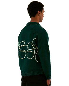 Arte Antwerp Flower Logo Knit Verde