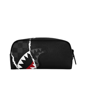 Astuccio Sprayground Center Rip Revealing Gray Check Pouch