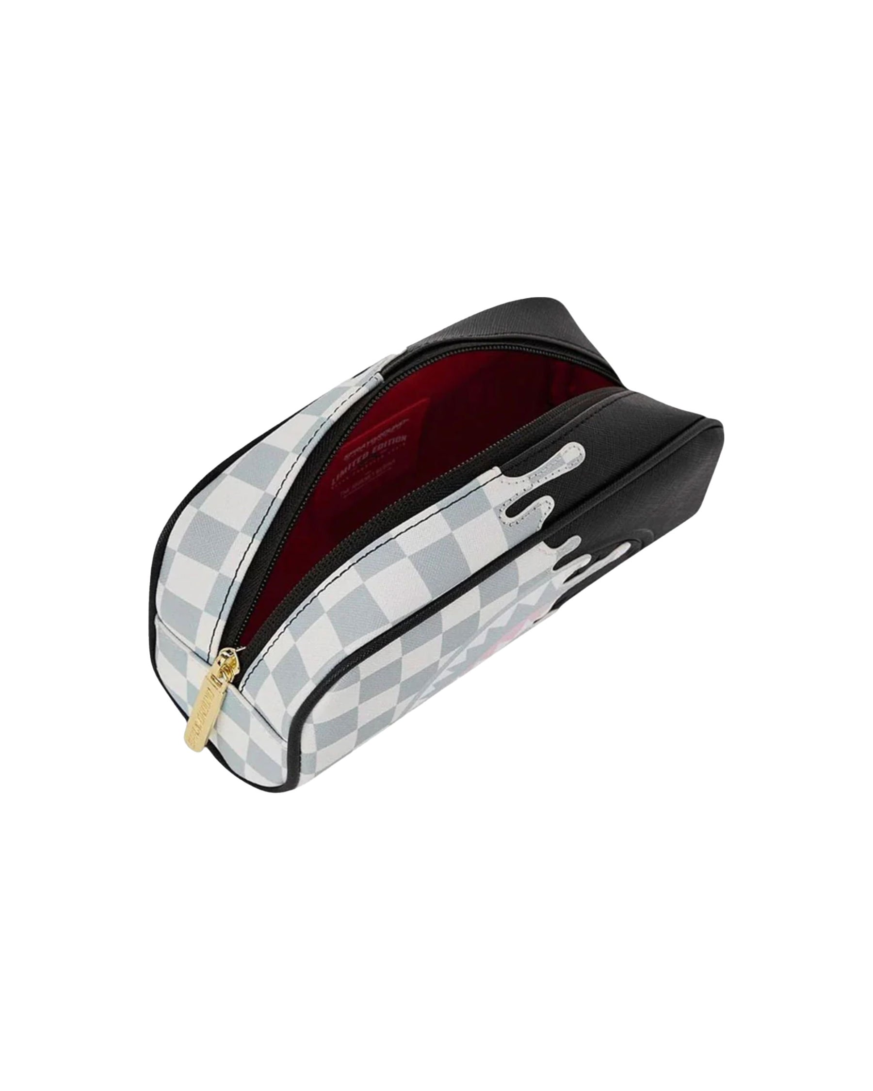 Astuccio Sprayground Cream Check Side Drip Pouch
