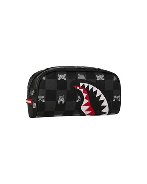 Astuccio Sprayground Gray Peeking Character Check Pouch