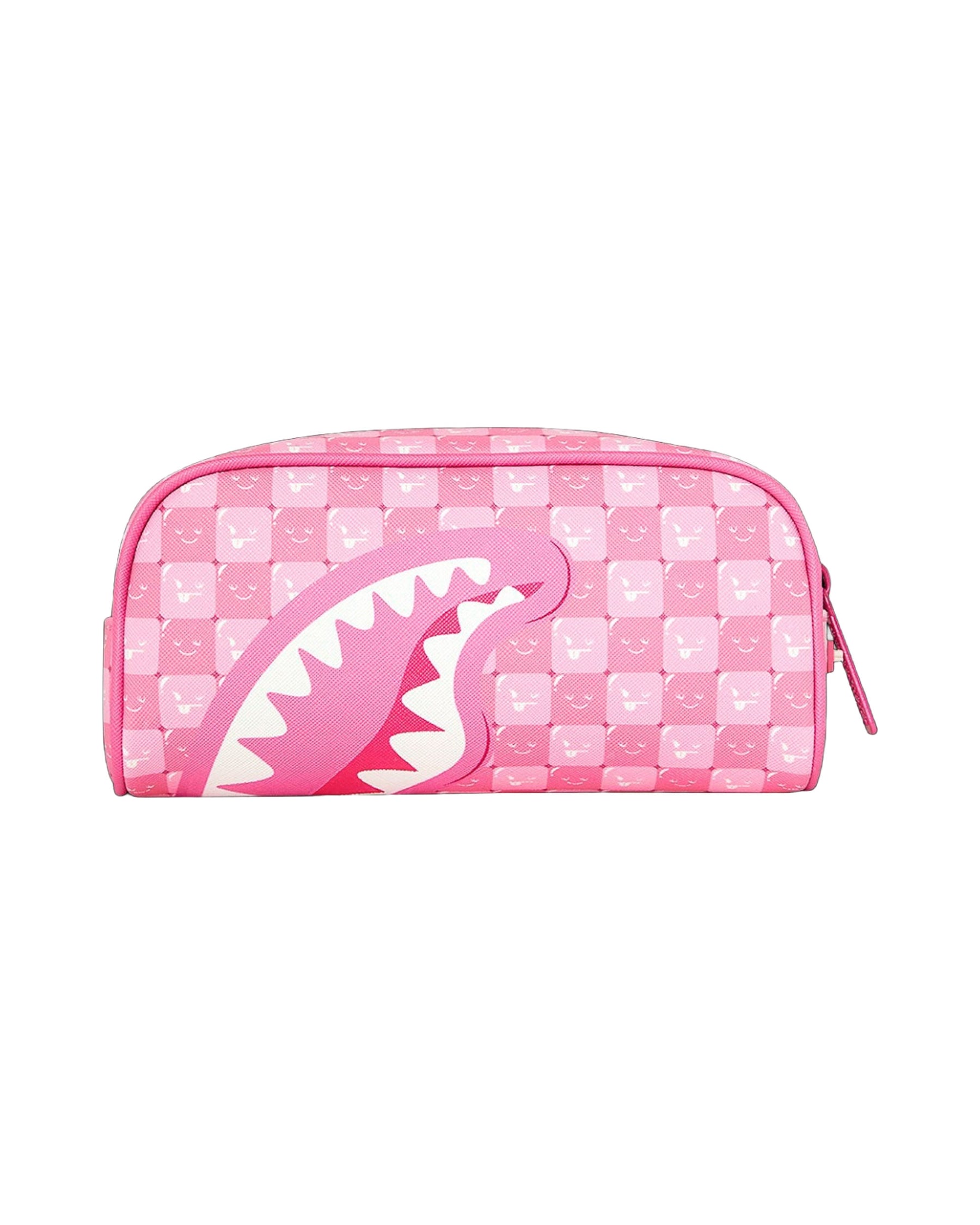 Astuccio Sprayground Pink New Check Faces Pouch