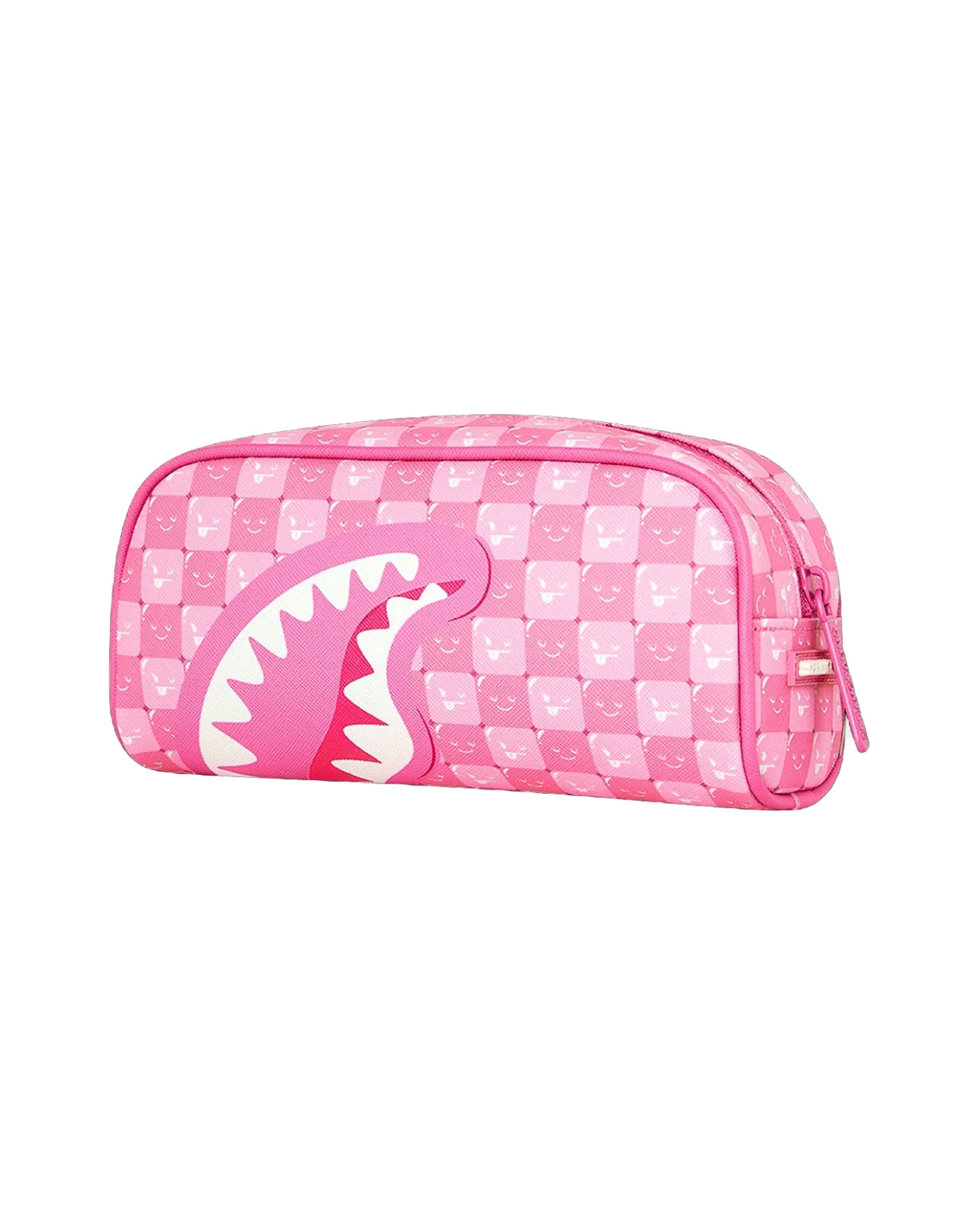 Astuccio Sprayground Pink New Check Faces Pouch