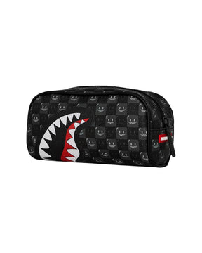 Astuccio Sprayground Sharks In Paris Wtf Bubbly Black Check Pouch