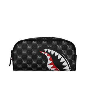 Astuccio Sprayground Sharks In Paris Wtf Bubbly Black Check Pouch