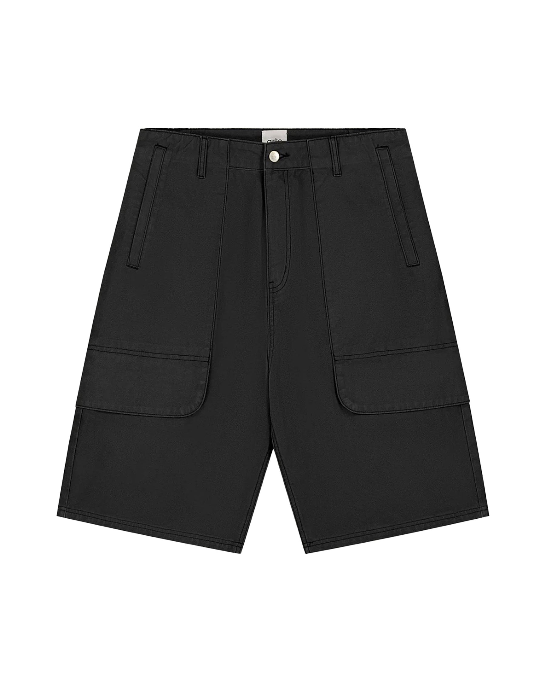 Bermuda Arte Antwerp Canvas Cargo Black