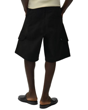 Bermuda Arte Antwerp Canvas Cargo Black
