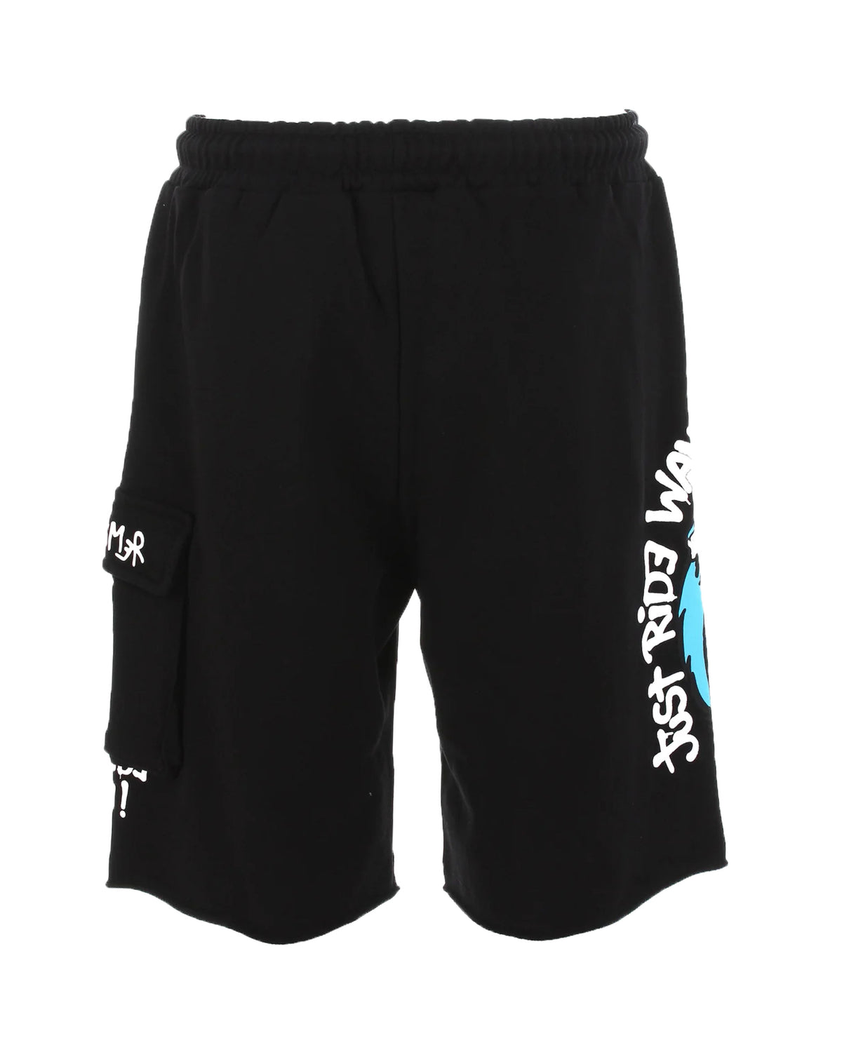 Cargo Shorts Man Disclaimer Black