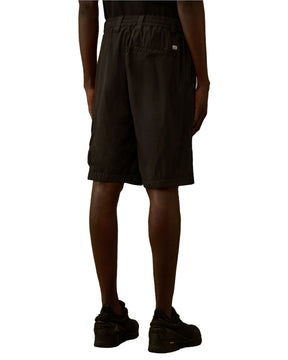 Men's Cargo Bermuda Shorts in 50 Thread Stretch Black