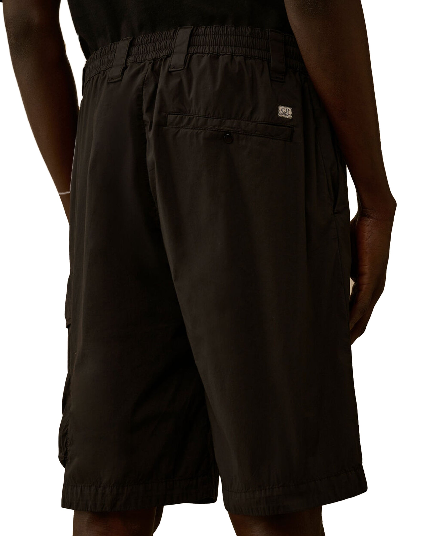 Men's Cargo Bermuda Shorts in 50 Thread Stretch Black