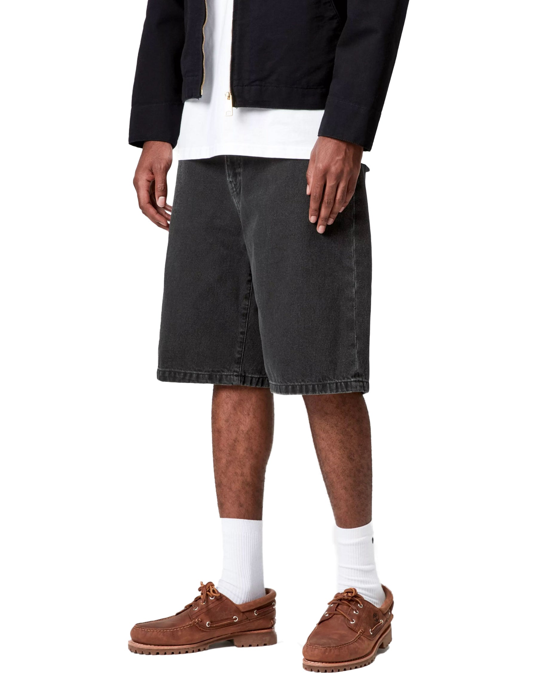 Bermuda Uomo Carhartt Wip Landon Black stone washed