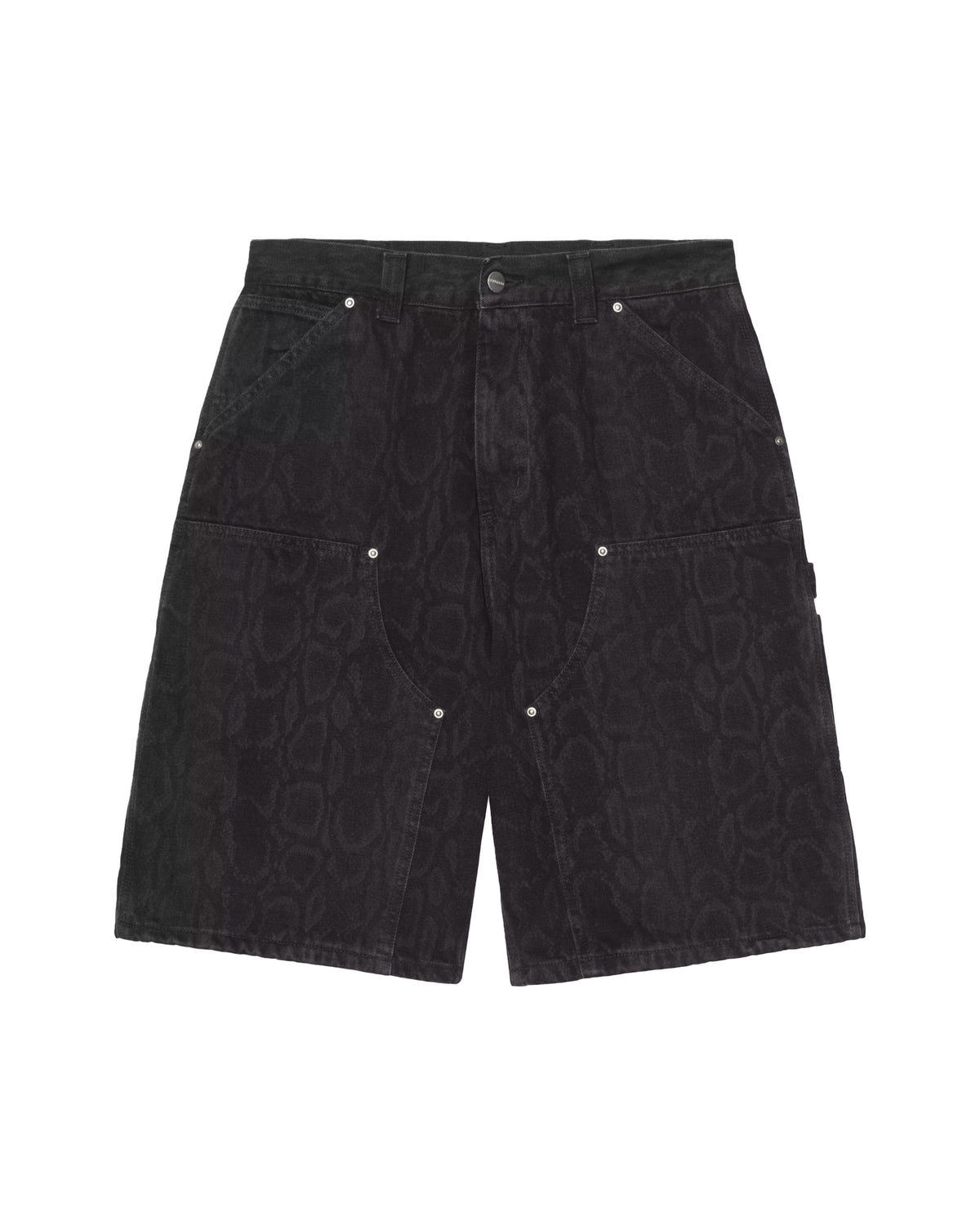 Bermuda Uomo Carhartt Wip OG Double Knee Short Snake Camo Nero