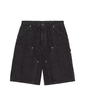 Carhartt Wip OG Double Knee Short Snake Camo Men's Bermuda Shorts Black
