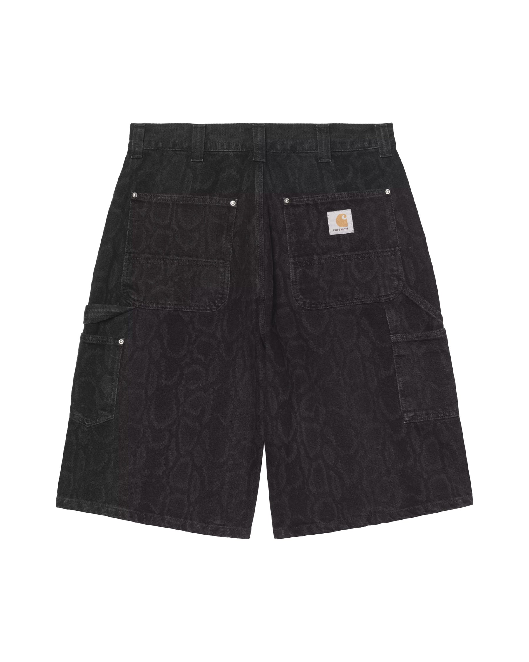 Carhartt Wip OG Double Knee Short Snake Camo Men's Bermuda Shorts Black