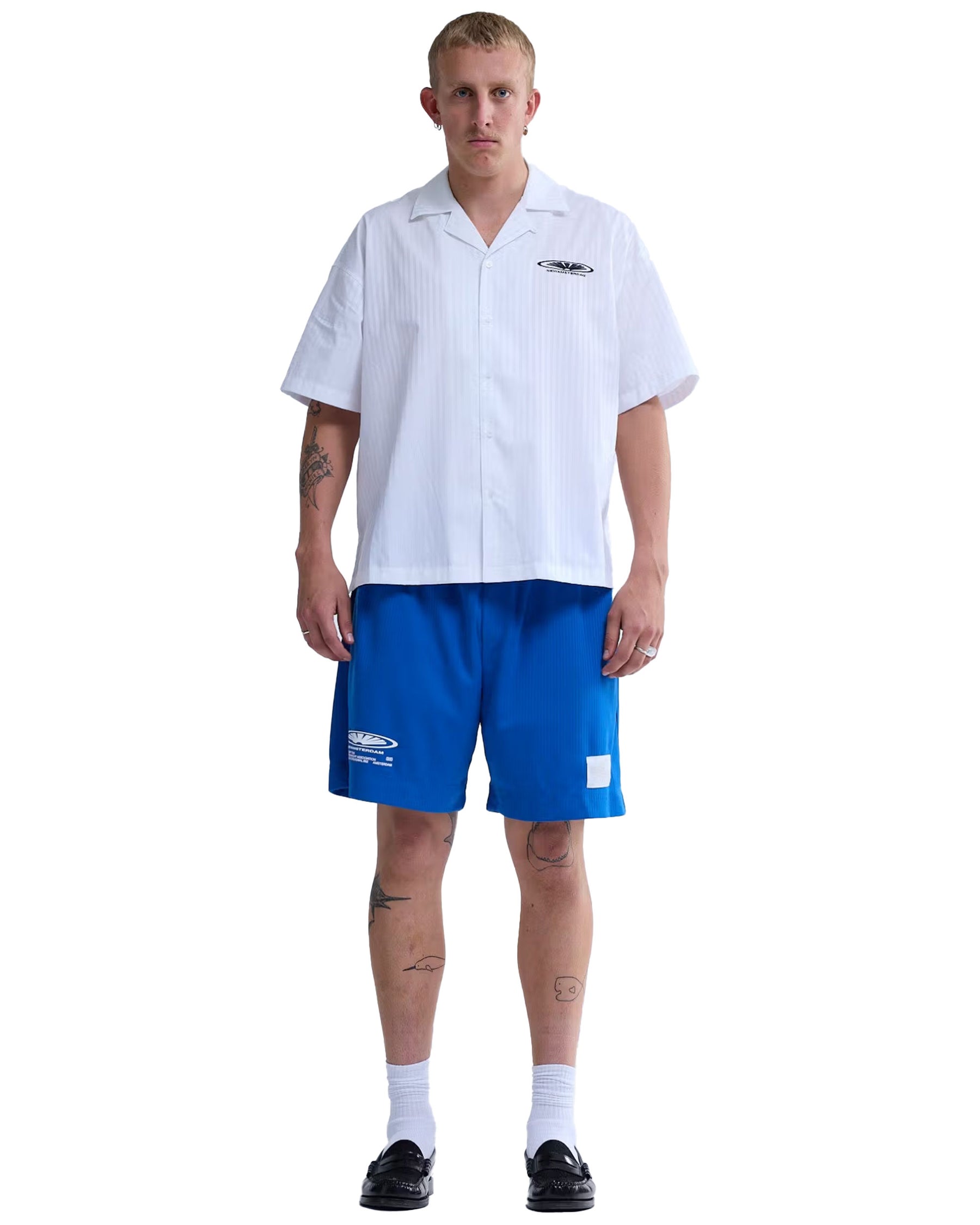 Bermuda Uomo New Amsterdam Surfassociation Competition Shorts Blue