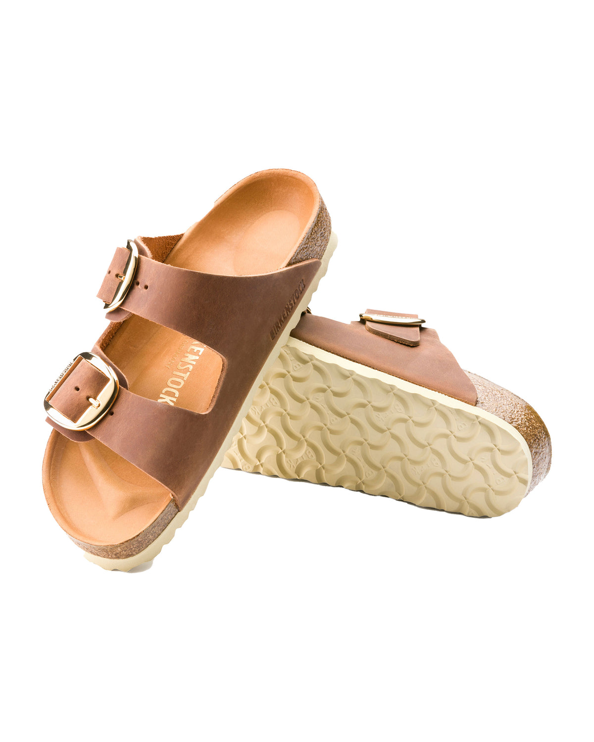 Birkenstock Arizona Big Buckle Cognac Calzata Stretta