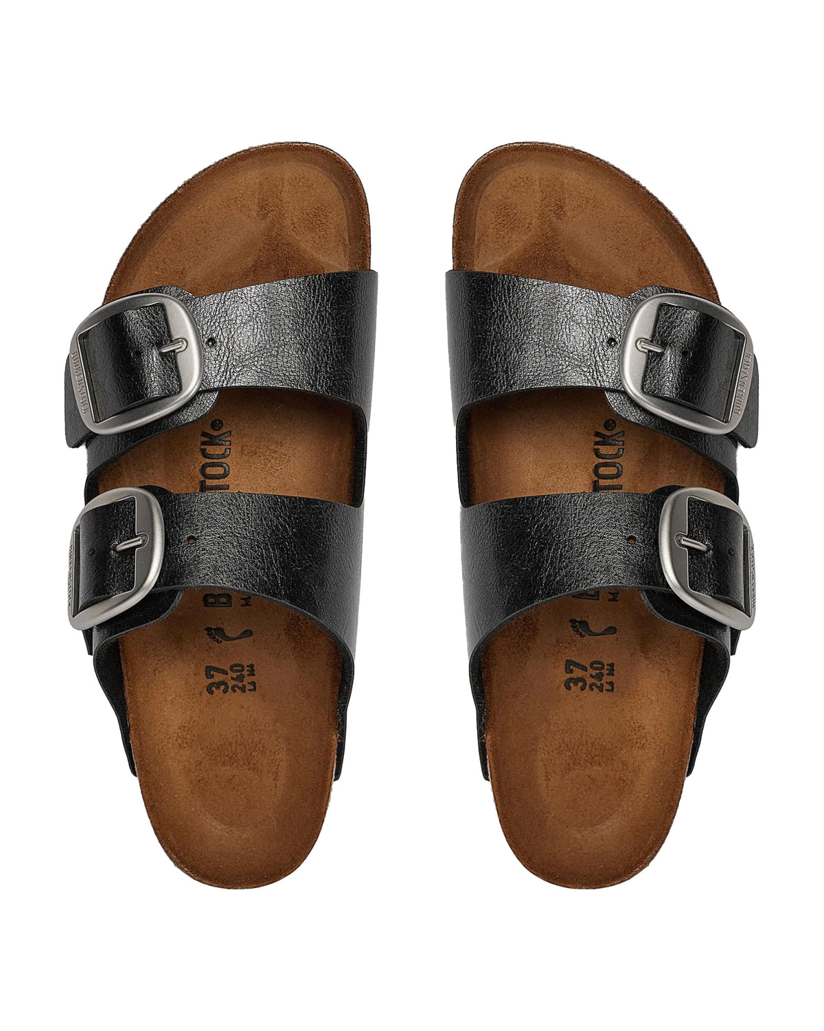 Birkenstock Arizona Big Buckle Nero Calzata Stretta