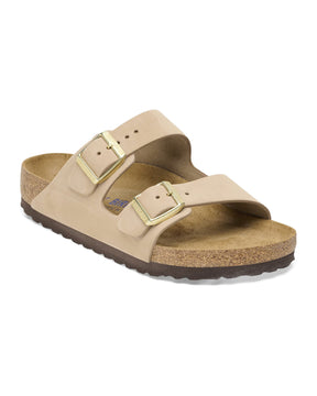 Birkenstock Arizona Bs Sandcastle Nubuck Beige Slim Fit