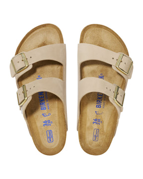 Birkenstock Arizona Bs Sandcastle Nubuck Beige Slim Fit