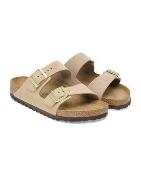 Birkenstock Arizona Bs Sandcastle Nubuck Beige Slim Fit