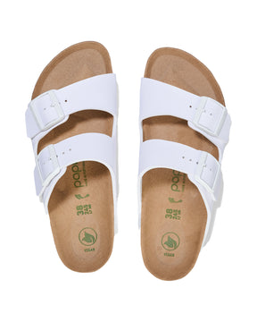 Birkenstock Arizona Pap Flex Platform Bianco Calzata Stretta