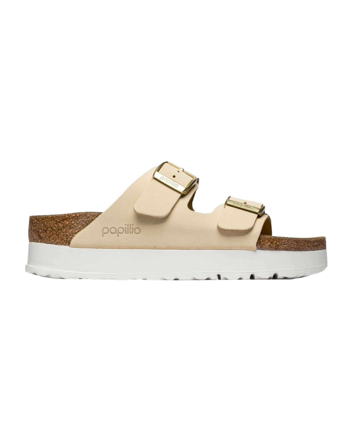 Birkenstock Arizona Platform Ecru Calzata Stretta