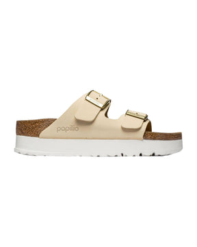 Birkenstock Arizona Platform Ecru Calzata Stretta