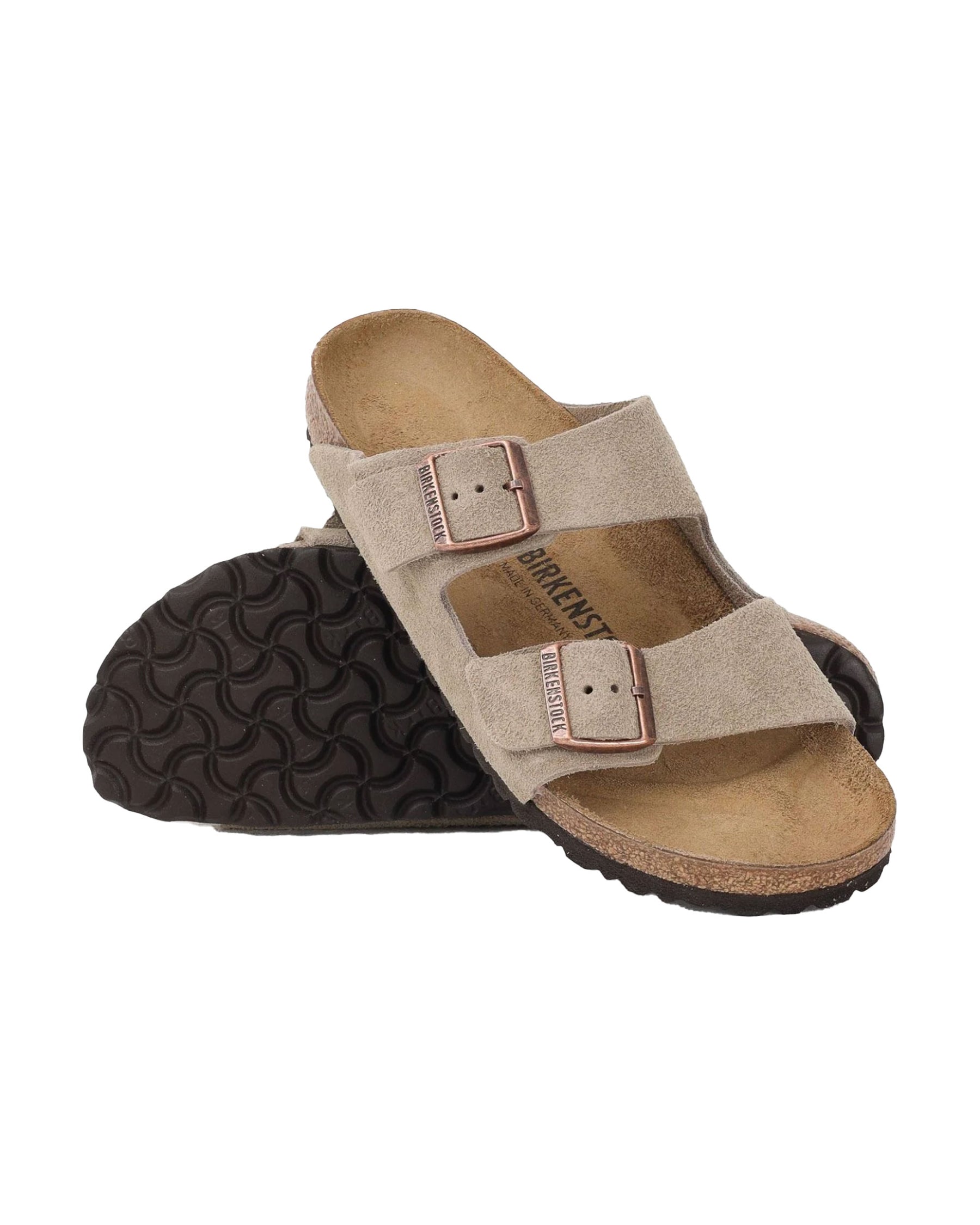 Birkenstock Arizona Taupe Suede Leather
