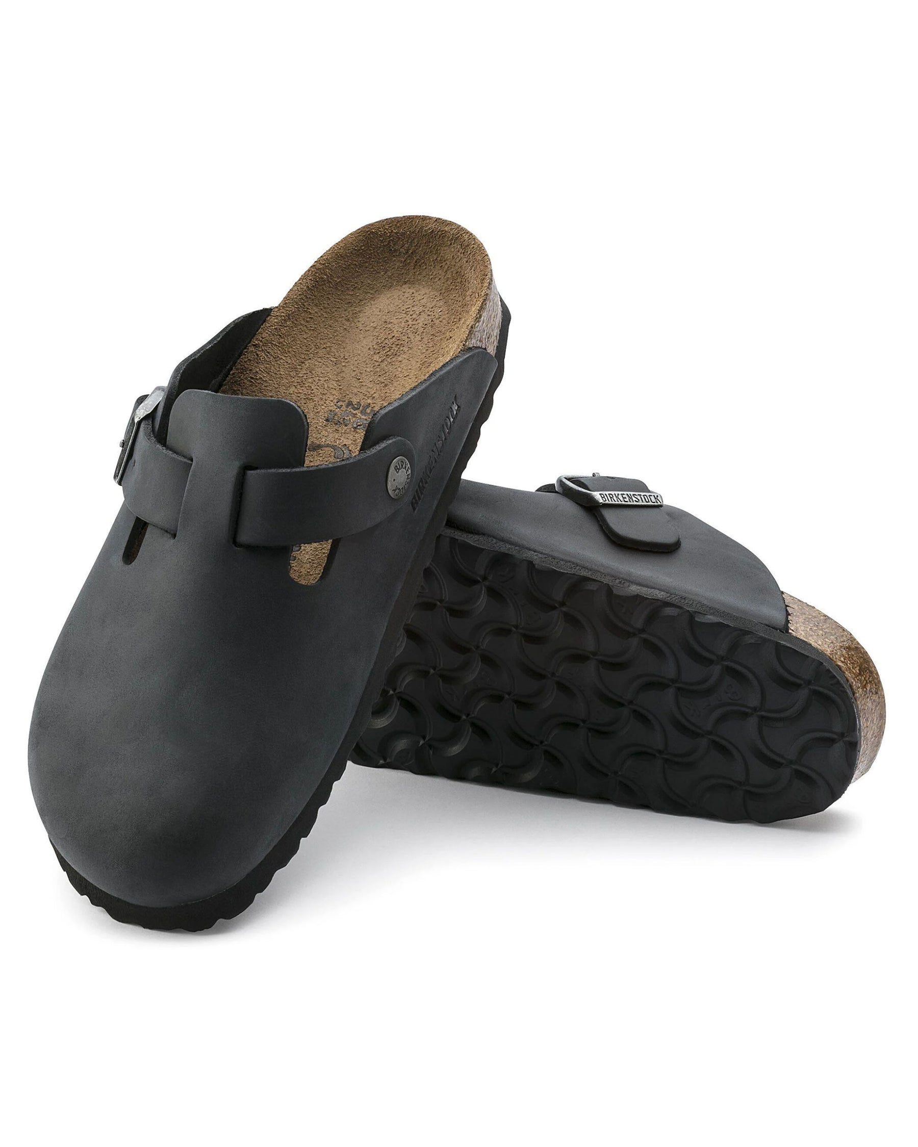 Birkenstock Boston Bs Olied Leather Black