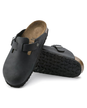Birkenstock Boston Bs Olied Leather Black